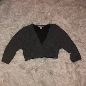 Grey knit top